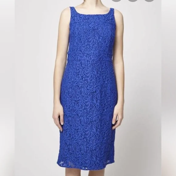 Judith Charles Dresses Judith Charles Blue Lace Dress Size 4 Poshmark